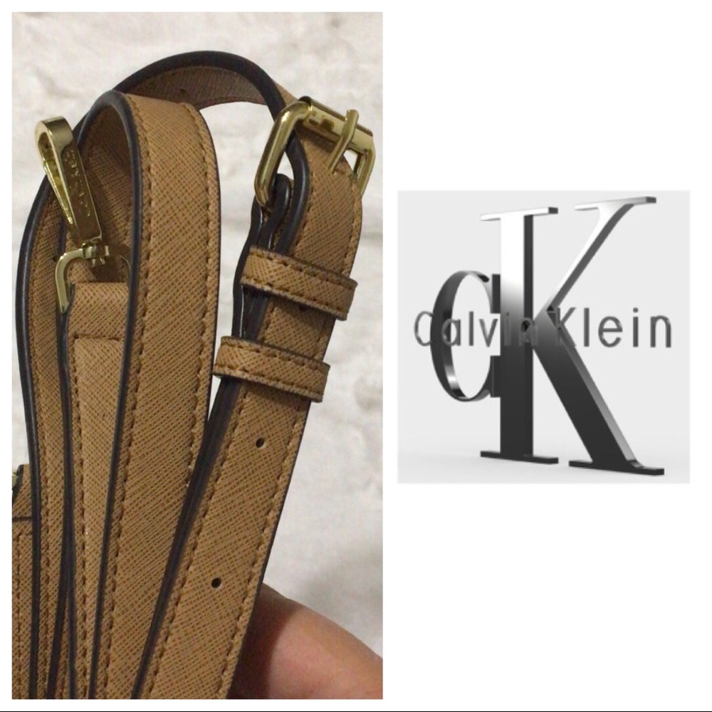 Replacement Purse Strap Camel/Brown Gold Hardware